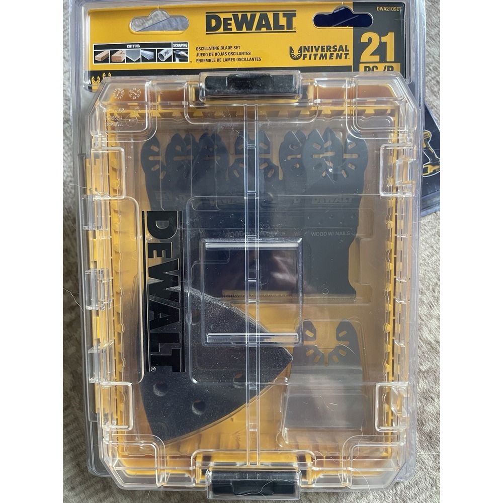 NEW Dewalt 21-Piece Oscillating Tool Blade & Sandpaper Set DWA210SET